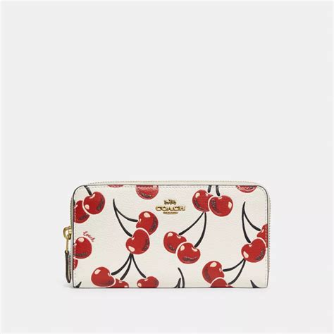 coach outlet cherry wallet